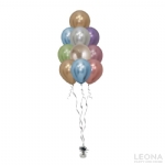 10pc Latex Balloon Bouquet (Chrome Colour) - 10pc latex balloon bouquet chrome colour - 1    - Leona Party and Home