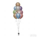 10pc Latex Balloon Bouquet (Chrome Colour) - 10pc latex balloon bouquet chrome colour - 1    - Leona Party and Home