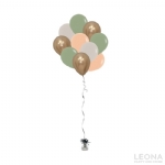 10pc Latex Balloon Bouquet (Chrome+Plain Colour) - 10pc latex balloon bouquet chromeplain colour - 1    - Leona Party and Home