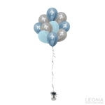 10pc Latex Balloon Bouquet (Chrome+Plain Colour) - 10pc latex balloon bouquet chromeplain colour - 2    - Leona Party and Home