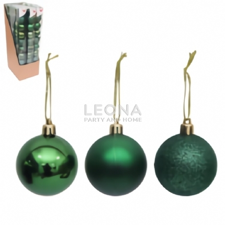 10X5CM EMERALD BAUBLES - 10x5cm emerald baubles - 1    - Leona Party and Home