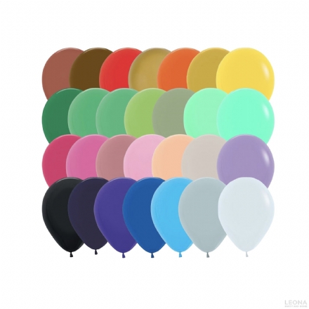 12cm Standard/Fashion Latex Balloons Bag 100 - 12cm standardfashion latex balloons bag 100 - 1    - Leona Party and Home