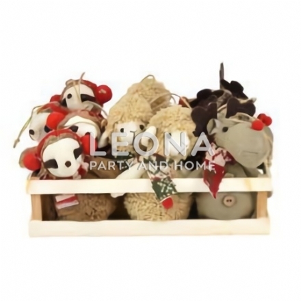 13CM FAB LLAMA/SLOTH/DEER HANGER CRATE - Leona Party and Home