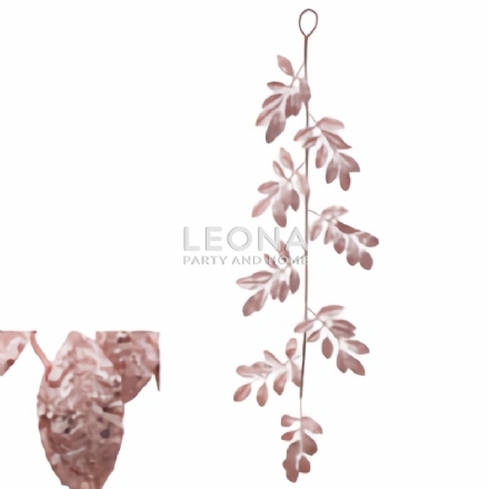 1.4M ROSEGOLD LEAF GARLAND - Leona Party and Home