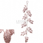 1.4M ROSEGOLD LEAF GARLAND - 14m rosegold leaf garland - 1    - Leona Party and Home