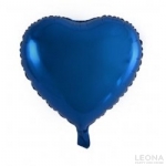 18' Foil Heart Blue - 18 foil heart blue - 1    - Leona Party and Home