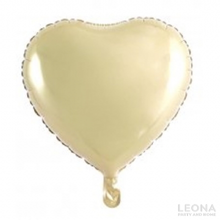 18'' Foil Heart Luxe Gold - Leona Party and Home