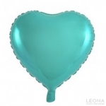18' Foil Heart Teal - 18 foil heart teal - 1    - Leona Party and Home