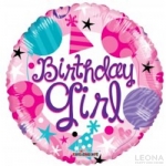 18' Printed Foil 'Birthday Girl' - 18 printed foil birthday girl - 1    - Leona Party and Home