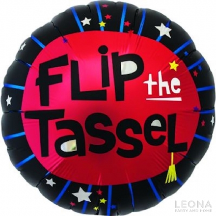 18'' Printed Foil 'Flip the Tassel' - Leona Party and Home
