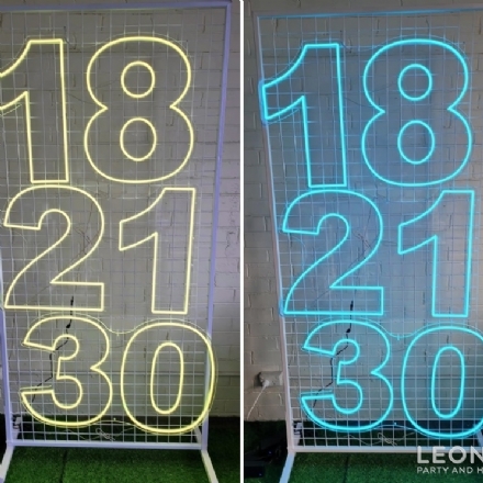 Neon 18/21/30 (Colour Changeable) - Leona Party and Home