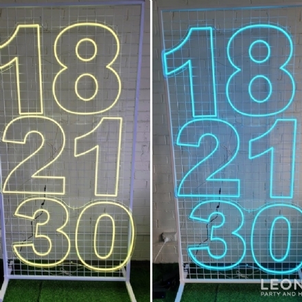 Neon 18/21/30 (Colour Changeable) - 182130 neon lights colour changing - 1    - Leona Party and Home