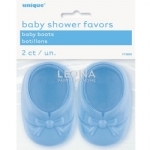 2 Baby Boots Crystal Blue 7.5cm - 2 baby boots crystal blue 75cm - 1    - Leona Party and Home