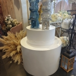 2 Tier Cylinder Dessert Table Plinth - 2 tier cylinder dessert table plinth - 1    - Leona Party and Home