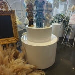 2 Tier Cylinder Dessert Table Plinth - 2 tier cylinder dessert table plinth - 2    - Leona Party and Home