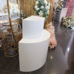 2 Tier Cylinder Dessert Table Plinth - 2 tier cylinder dessert table plinth - 4    - Leona Party and Home