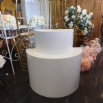 2 Tier Cylinder Dessert Table Plinth - 2 tier cylinder dessert table plinth - 3    - Leona Party and Home