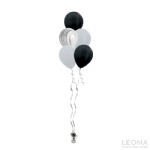 5pc Latex Balloon Bouquet (Marble+Plain Colour) - 5pc latex balloon bouquet marbleplain colour - 1    - Leona Party and Home