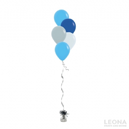 5pc Latex Balloon Bouquet (Plain Colour) - 5pc latex balloon bouquet plain colour 202311232123 - 1    - Leona Party and Home