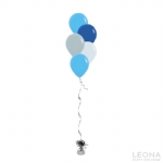 5pc Latex Balloon Bouquet (Plain Colour) - 5pc latex balloon bouquet plain colour 202311232123 - 1    - Leona Party and Home