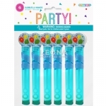 6 Bubbles & Wands - Blue 3ml Each - 6 bubbles  wands   blue 3ml each - 1    - Leona Party and Home