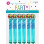 6 Bubbles & Wands - Blue 3ml Each - 6 bubbles  wands   blue 3ml each - 1    - Leona Party and Home