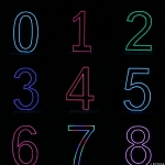 60 cm Acrylic Light Up Number for Hire - 60 cm acrylic light up number for hire - 1    - Leona Party and Home