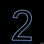 60 cm Acrylic Light Up Number for Hire - 60 cm acrylic light up number for hire - 4    - Leona Party and Home