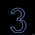 60 cm Acrylic Light Up Number for Hire - 60 cm acrylic light up number for hire - 5    - Leona Party and Home