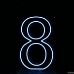 60 cm Acrylic Light Up Number for Hire - 60 cm acrylic light up number for hire - 10    - Leona Party and Home