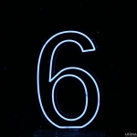 60 cm Acrylic Light Up Number for Hire - 60 cm acrylic light up number for hire - 8    - Leona Party and Home