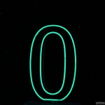 60 cm Acrylic Light Up Number for Hire - 60 cm acrylic light up number for hire - 12    - Leona Party and Home