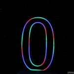 60 cm Acrylic Light Up Number for Hire - 60 cm acrylic light up number for hire - 16    - Leona Party and Home