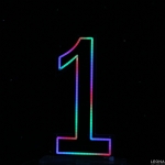 60 cm Acrylic Light Up Number for Hire - 60 cm acrylic light up number for hire - 23    - Leona Party and Home