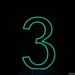 60 cm Acrylic Light Up Number for Hire - 60 cm acrylic light up number for hire - 33    - Leona Party and Home