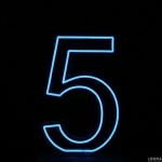 60 cm Acrylic Light Up Number for Hire - 60 cm acrylic light up number for hire - 40    - Leona Party and Home