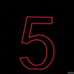 60 cm Acrylic Light Up Number for Hire - 60 cm acrylic light up number for hire - 42    - Leona Party and Home