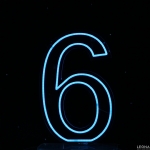 60 cm Acrylic Light Up Number for Hire - 60 cm acrylic light up number for hire - 43    - Leona Party and Home