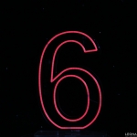 60 cm Acrylic Light Up Number for Hire - 60 cm acrylic light up number for hire - 45    - Leona Party and Home