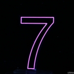 60 cm Acrylic Light Up Number for Hire - 60 cm acrylic light up number for hire - 46    - Leona Party and Home