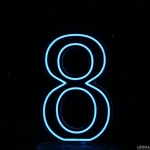 60 cm Acrylic Light Up Number for Hire - 60 cm acrylic light up number for hire - 49    - Leona Party and Home