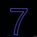 60 cm Acrylic Light Up Number for Hire - 60 cm acrylic light up number for hire - 47    - Leona Party and Home