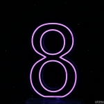 60 cm Acrylic Light Up Number for Hire - 60 cm acrylic light up number for hire - 51    - Leona Party and Home