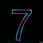 60 cm Acrylic Light Up Number for Hire - 60 cm acrylic light up number for hire - 48    - Leona Party and Home