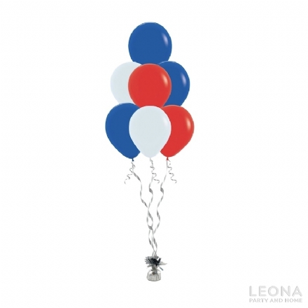7pc Latex Balloon Bouquet (Plain Colour) - Leona Party and Home