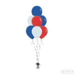 7pc Latex Balloon Bouquet (Plain Colour) - 7pc latex balloon bouquet plain colour - 1    - Leona Party and Home