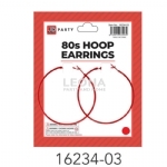 80S HOOP EARRINGS - 80s hoop earrings - 4    - Leona Party and Home