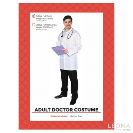 Adult Doctor Costume - adult doctor costume - 1    - Leona Party and Home