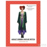 Adult Green Hocus Witch Costume - adult green hocus witch costume - 1    - Leona Party and Home