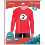 Adult Red 2 Long Sleeve Top - adult red 2 long sleeve top - 1    - Leona Party and Home